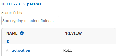 Text field in run metadata view