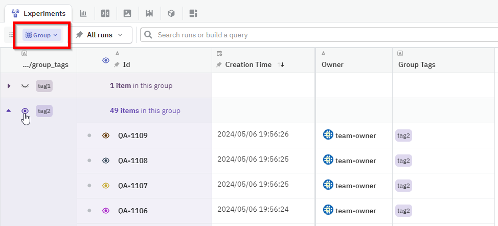How to switch to Group mode