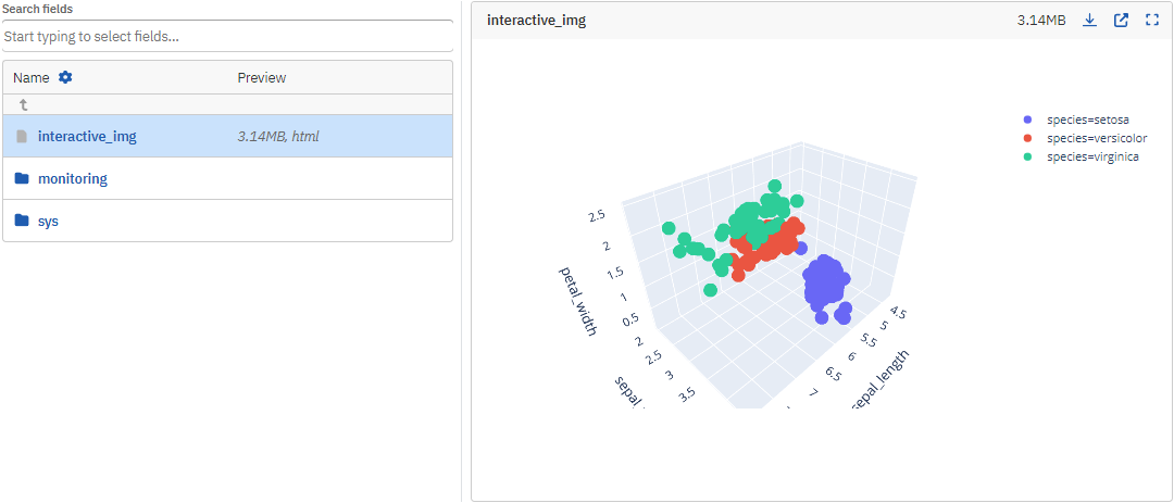 Plotly figure in Neptune