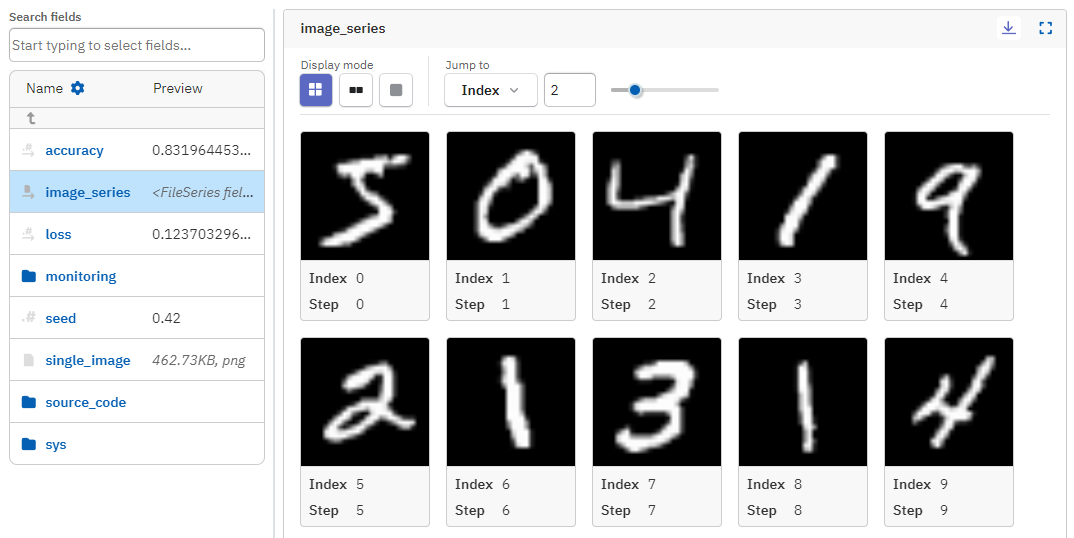 View with file previews